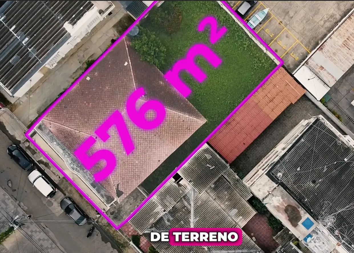 Vista en planta con dron