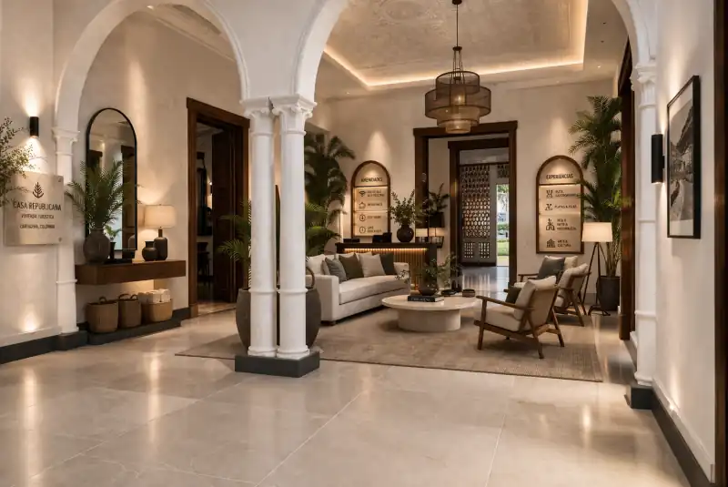 Lobby vivienda turística (IA)